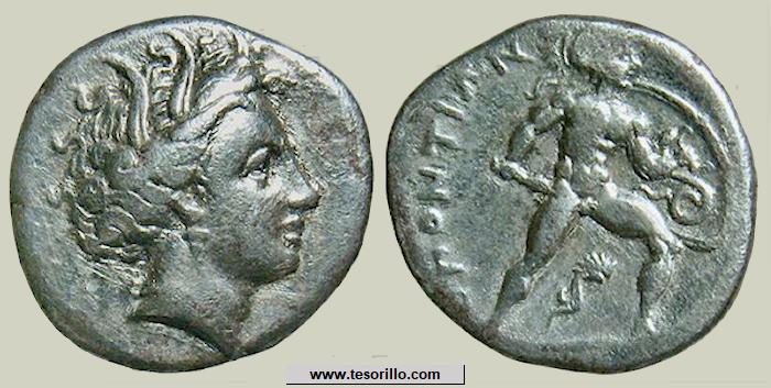 Achaios Rebel Rey de Seleukid Imperio Apollo Águila R2 rara moneda griega i63210 