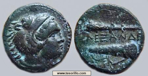 Aigai en Aeolis 2-1 stcenbc Auténtico Moneda Antiguo Griego Apolo & Goat i62640 